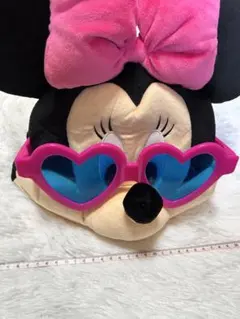 ディズニー　ミニーちゃん　ファンキャップ　ハートのサングラス　ディズニーリゾート