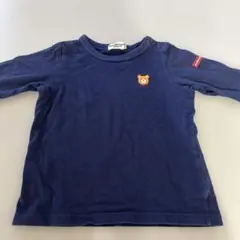 HOT BISCUITS 長袖Tシャツ 80cm ネイビー