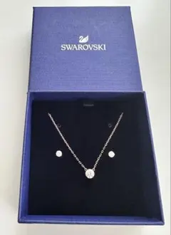 【極美品】SWAROVSKI Stilla Attractネックレスピアスセットのサムネイル