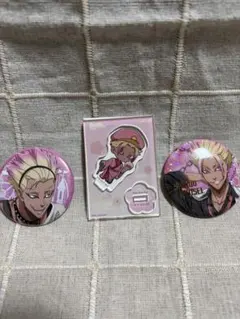 ブルーロック　士道龍聖　缶バッジ・ミニキャラアクスタ　3点セット
