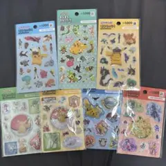韓国限定 ポケモンシール 7種 ぷくぷくシール ウォーターシール ステッカー