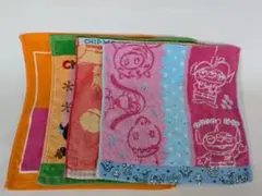 ディズニー他　ハンドタオル4枚