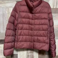 ユニクロ　ウルトラライトダウンコート　アウター　赤　えんじ　ジャケットbaiya