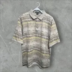 希少 nike golf メンズ ゴルフウェア ポロシャツ 総柄 L