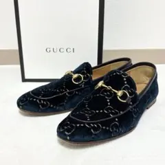 希少⭐︎GUCCI エンブロイダリー 刺繍 ホースビット 本革 ローファー 35 希少⭐︎GUCCI エンブロイダリー 刺繍 ホースビット 本革 ローファー