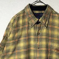 古着 PHATFARM 刺繍ロゴ チェック ネルシャツ ファットファーム