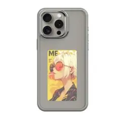 【MyCase2.0】iPhone15Pro（グレー）着せ替えケース