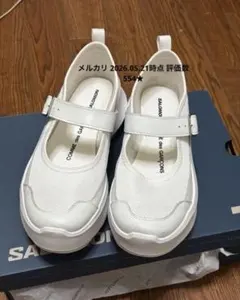 salomon COMME des GARÇONS メリージェーンスニーカー 白 - メルカリ