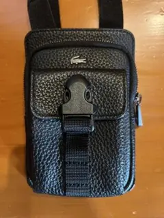 ラコステ　ショルダーバッグ　美品　ブラック　Lacoste