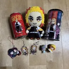 【鬼滅の刃】煉獄杏寿郎 ぬいぐるみ　缶　ガチャガチャ