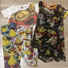 ヒステリックミニ　80・90cm Tシャツ/ロンパース/七部パンツセット