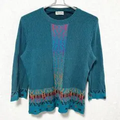 Chamois Depo シャミーデポ⭐️ 七分袖サマーニット 刺繍 ジオン商事