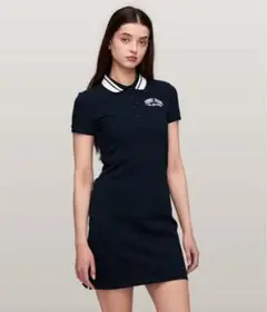 フィットティッピングポロワンピース