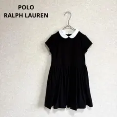 POLO RALPH LAUREN 白襟ワンピース ギャザー ブラック 115のサムネイル