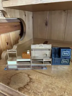 森のパン屋さん 廃盤 初期 店内装飾家具　レトロ玩具　シルバニアファミリー