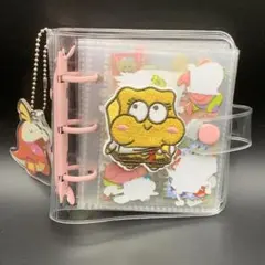シール帳　完成品　A8 　ごちゃまぜ　リアル平成シール　スポンジボブver