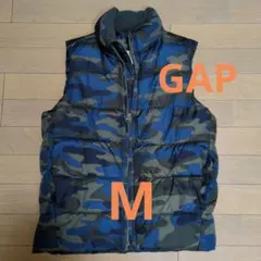 【GAP】 迷彩柄 ダウンベスト キッズMサイズ