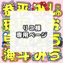りこ様 専用ページ