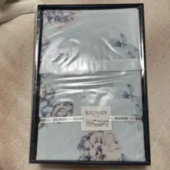 BALMAIN 花柄ウールブランケット 140×200cm 新品