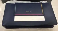 【PaulSmith】ウォレットバッグ／スワールカラーライン
