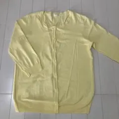 ユニクロ　カーディガン 七分袖　イエローM
