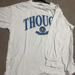 白　ロングTシャツ　wego 汚れあり