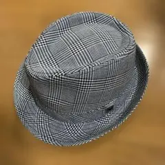 チェック柄 フェドーラハット