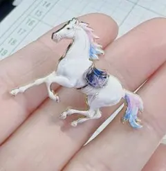 再入荷　2026午年開運　幸運　馬 ブローチ ウマ 干支お守り アクセサリー