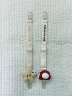 ジェラートピケ　マルチクリップ　マリオ　スーパーキノコ　スーパーマリオ　スター