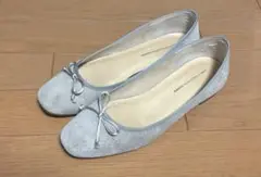 URBAN RESEARCH DOORS グレー フラット スクエア バレエ