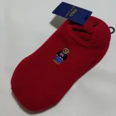 ポロラルフローレン ハマグリ パイル ソックス ポロベア