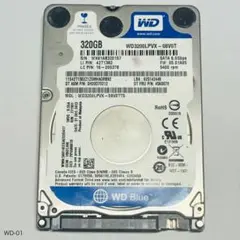 Western Digital 2.5インチ SATA HDD 320GB 正常