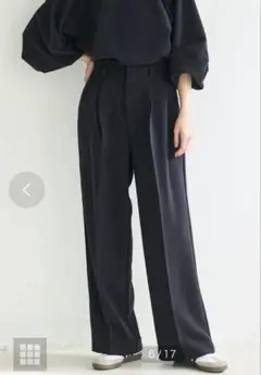 人気商品！coca コカ　とろみダブルクロスワイドパンツ