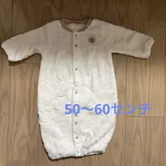 西松屋　ホワイト ツーウェイ・ドレスオール 50〜60センチ