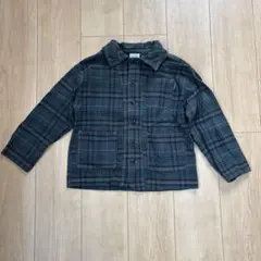 F.O.KIDS ダークグリーン チェック 長袖シャツ