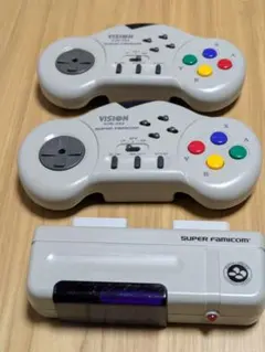 スーパーファミコン　ワイヤレスコントローラー VISION VJS-393