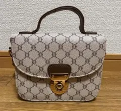 ミニショルダーバッグ 総柄 チェーン 2way ハンドバッグ レディース