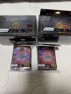 遊戯王wcs2026 デッキケース2個スリーブ赤2個 - メルカリ