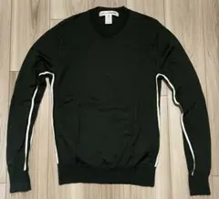 COMMEdesGARÇONSSHIRTオリーブグリーンニットMウール100%