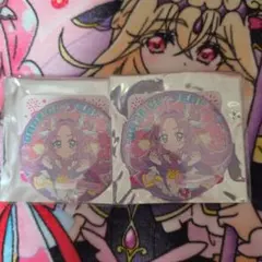 プリキュア トゥインクル缶バッジ キュアアンサー キュアミスティック 4点 プリキュア トゥインクル缶バッジ キュアアンサー キュアミスティック