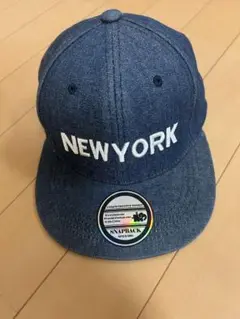 NEW YORK デニムキャップ スナップバック