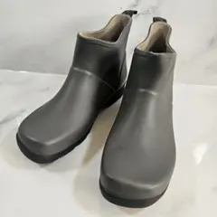 未使用品 COMME CA ISM レインショートブーツ グレー 24cm