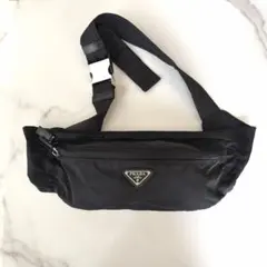 PRADA ボディバッグ‼️ ブラック ウエストバックナイロン