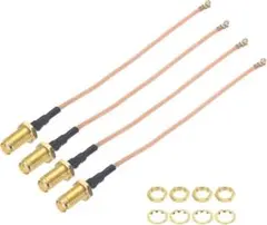 RG178同軸ケーブル U.FL(IPEX/IPX) 0.3FT 4個セット