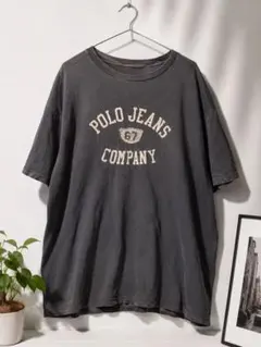 Polo Jeans フェード Tシャツ L ネイビー 雰囲気系