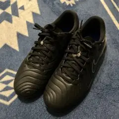 1度使用ナイキティエンポトレーニングシューズサッカー25.5cm黒トレシュー