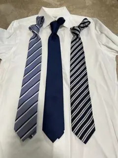 BRICK HOUSEネクタイ 3本セット 青系 ストライプ