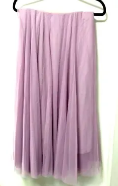 アネラリュクス チュール フレアスカート パイピングなし　LL　ANELALUX