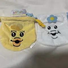 んぽちゃむ　おかおの巾着ポーチ