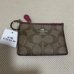 COACH パスケース・定期入れ ブラウン・ピンク